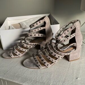 Mania grey studded sandal Steve Madden